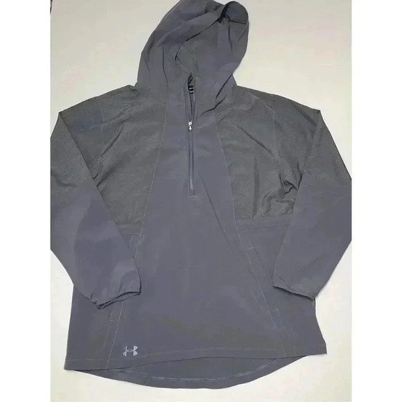 Under Armour Other - Under  Armour Heatgear Cooling Lightweight  1/4 Zip Gray Jacket Hoodie Mens L